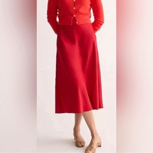 J. Crew Gwenyth Skirt - Red